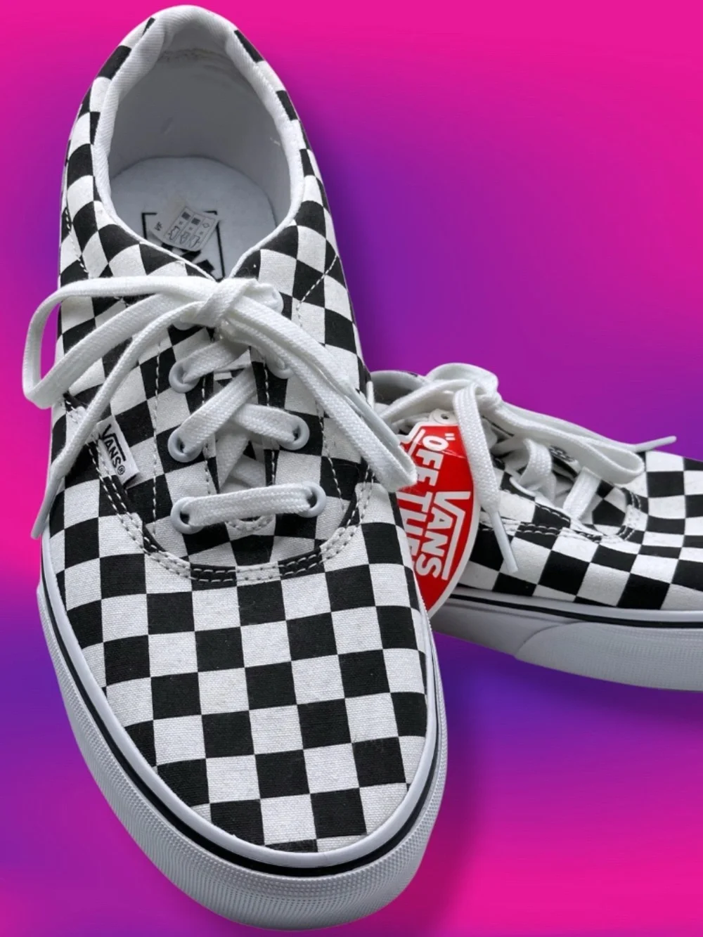 Vans Era Doheny Checkerboard Lace Up Low Top Skate Shoe Sneakers VN0A3MVZHRK 10